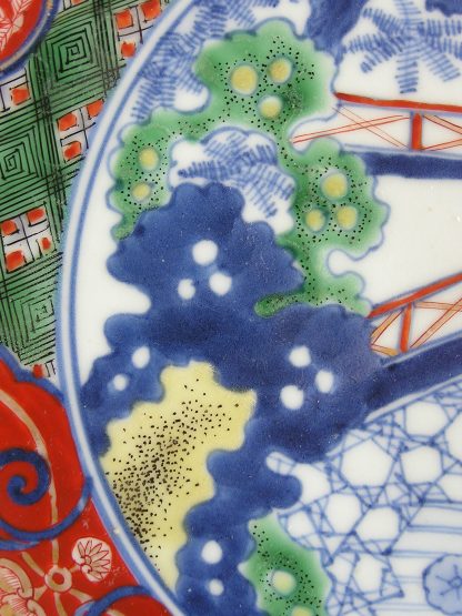 Plate with garden, 1690-1730 - Image 3