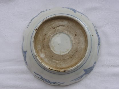 16-lobed bowl with landscape, 1830-1870 - Image 7