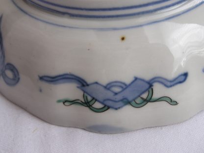 16-lobed bowl with landscape, 1830-1870 - Image 8