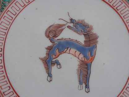 Large decagonal plate with "kirin", 1780-1820 - Image 2